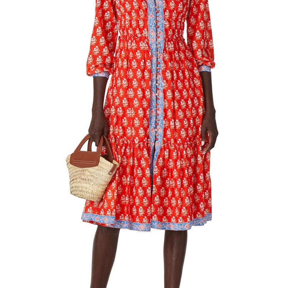 NWOT J Crew Tiered Block Print Dress - Picture 8 of 12